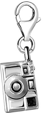Quiges Charms Anhänger Kamera Versilbert Damen Schmuck für Bettelarmband