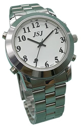 VISIOYO Spanish Speaking Quartz Watch with Alarm for Blind People or Visually Impaired People Talking Watch
