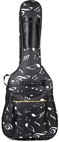 ele ELEOPTION Wasserdichte Oxford Gitarrentasche 99/101/104 Zoll Musikkoffer Muster Nylon Gig Bag für E-Gitarre Gepolsterte Tragetasche für Akustik- und Klassikgitarre