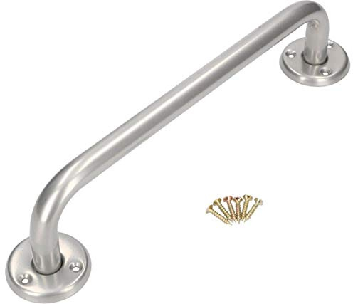 KOTARBAU® Poignée de baignoire 300 mm Poignée de maintien argent Poignée de douche Support mural Barre d'appui de salle de bain pour personnes âgées