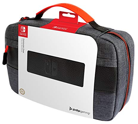 Pdp Gaming Licence Officiel Switch Commuter Case - Elite Edition - Semi-Hardshell Protection - Protective Pu leather - Holds 14 Games - Works avec Switch Oled And Lite - Fine pour Travel