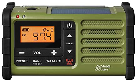 Sangean SG-112 AM/FM Multi-Powered Radio de emergencia meteorológica