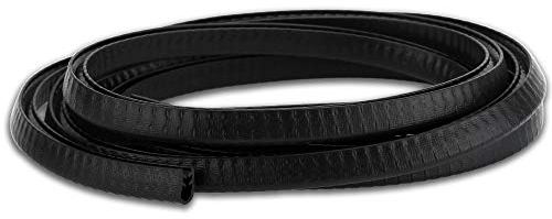 Intirilife Profilé de protection des bords pour tôle en caoutchouc en Noir - coupé à la longueur au mètre - autocollant également pour portes de voiture
