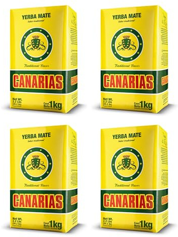 Canarias Yerba Mate 2.2 libras (cuatro paquetes)