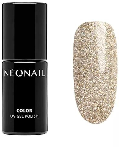 NEONAIL UV Nagellack 7,2 ml Gold Orange Smile & Shine NEONAIL Farben UV Lack Gel Glitzer Nägel Nageldesign Shellac
