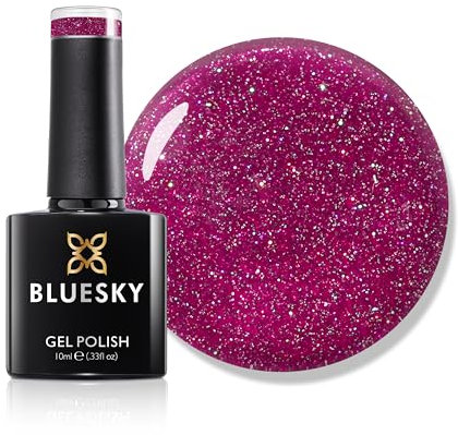Bluesky Gel Nail Polish 10ml, Berry Burst - LVM04, Pink Soak-Off Gel Polish for 21 Day Manicure, Professional, Salon & Home Use, Requires Curing Under UV/LED Lamp