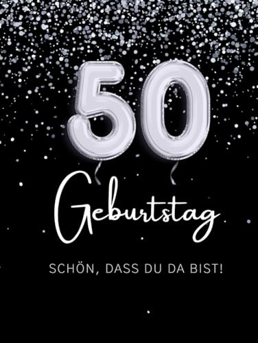 Gästebuch 50. Geburtstag zum Ausfüllen & Ankreuzen | Hardcover Gästebuch Geburtstag 50 Frau Gästebuch Geburtstag Mann lustig | Kreatives Geburtstag ... zum Ausfüllen | Originelle Geschenkidee
