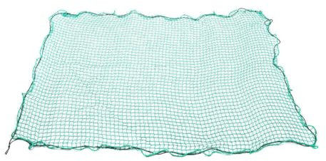 Huamengyuan Anhängernetz 1,5 x 2,2 mit Eckmarkierungen und Randverstärkung Anhänger Netz mit Spanngummi zur optimalen Ladungssicherung Netz für Anhänger mit Gummiseil