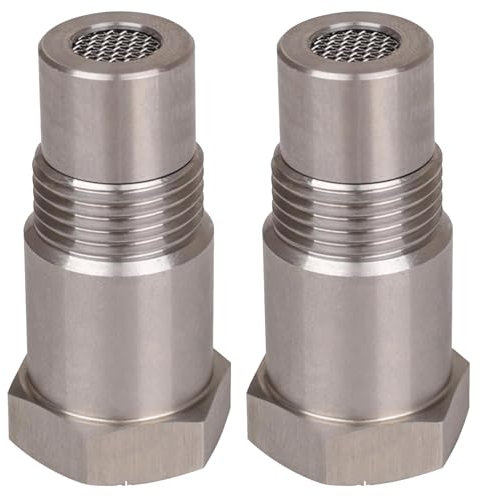 2 PCS Rallonges de Capteur Détrompeur Lambda, 46,5mm Capteur D'Oxygène, D'Oxygène Pour Extender Entretoise, Filtre Detrompeur Sonde Lambda, Pour Voitures Moteur Les Systèmes D'Echappement M18 x1.5