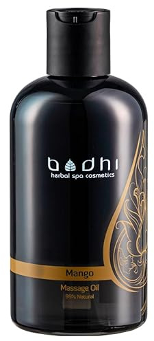 Bodhi® Massageöl Mango 250 ml – fruchtiges Wellness-Öl für erfrischende Massagen, mit Kokosöl und Reisöl, vegan und natürlich