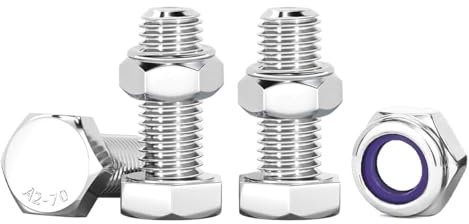 Drenky Bulloni e Dadi M6, 10 Pezzi Bulloni Acciaio Inox A2 V2A M6 X 20 mm Esagonale Bulloni E Dadi Set Set Di Dadi E Bulloni Per Macchinari, Mobili, Stampa 3D, Auto, Navi