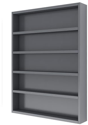 GOCHUSX Zigaretten Display Rack, Ladenvitrine, Wandmontierte Verkaufsvitrine, Supermarktthekenregale, Aus Holz Für Einzelhandelsgeschäfte(Grey,60x10x67cm)