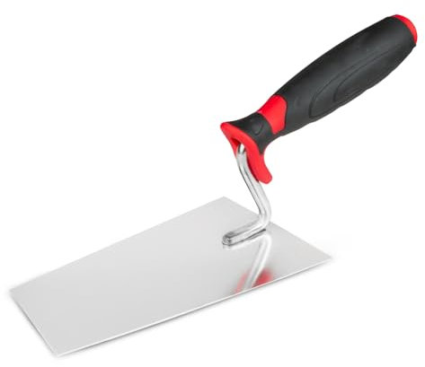 Trapezkelle 160 x 100 mm Maurerkelle mit Gummigriff Stukkateurkelle Putzkelle Stukkateurspachtel (Trapezkelle 160mm)