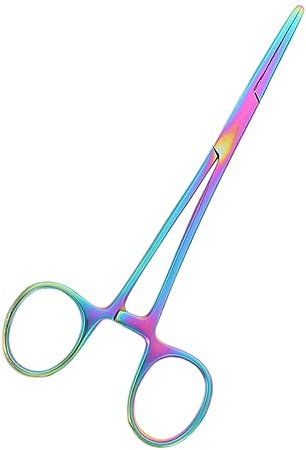 TOGEVAL Hundeohr Haarschneidemaschine Ohrreinigungsset Haustierohr Reinigungswerkzeug Welpenohr Haarzange Ohrhaar Bewegungszange Hundeohr Haarzange Hundepflegezange Bunter