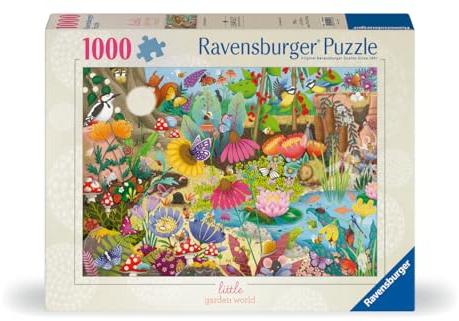 Ravensburger - Kleiner Garten, Puzzle, 1000 Teile, Erwachsenenpuzzle, originelle Geschenke für Damen, Puzzle, 70 x 50 cm