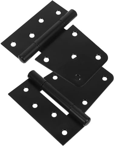 DOITOOL 2stücke Torscharniere Selbstschließende Torscharniere Für Holzzäune Und Metalltore Mit Deckstorscharnier Und Torfederscharniere Schwarz Und Bronzene Türscharniere Außen Und