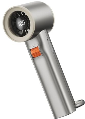 Ventilatore leggero senza spazzole con display a LED, ricaricabile tramite USB, per studenti e impiegati