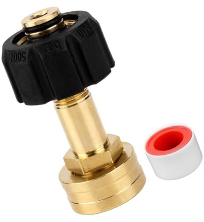 Quick Connects Brass Garden Hose Adapter Female Connector for High Pressure Washer and 3/4Inch Garden Hose Systems