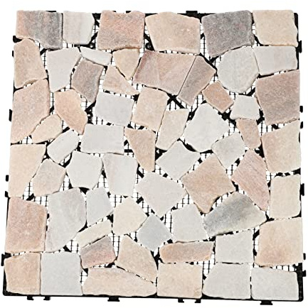 VILLCASE Baldosas De Piedra Entrelazadas Para Suelo Exterior Impermeables Anticorrosivas, Resistentes Al Desgaste, Color, Para Jardín Terraza Balcón, Uso Duradero
