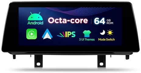 XTRONS 10.25 Android Car Stereo for BMW 5 Series X5/F25, X6/F16 with NBT system, 2GB+64GB Car Radio Player, iDrive System IPS HD Screen Wireless Android CarPlay Wi-Fi GPS Bluetooth Day & Night Modes
