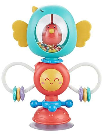 Jouet d'aspiration à chaise haute | Toys sensoriels - Touet de chaise haute de la ventouse Toy de développement jouet pour l'apprentissage précoce pour les de 6 mois et plus