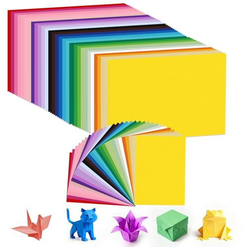 60 Blatt A4 Farbkarton, 30 Farben, 180 g/m², Bastelkarton 21 x 29.7 cm, beidseitig farbiges Büttenpapier, handgemachtes Origami für Kinder, tonpapier a4 bunt