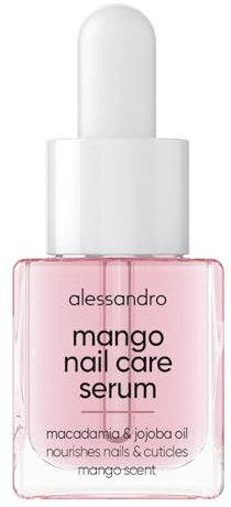 alessandro Mango Nail Care Serum - Pflegendes Nagelserum mit Vitamin E & Macadamiaöl - Regeneriert & schützt die Nagelhaut - Nagelöl für gepflegte Nägel - Vegan - 10ml
