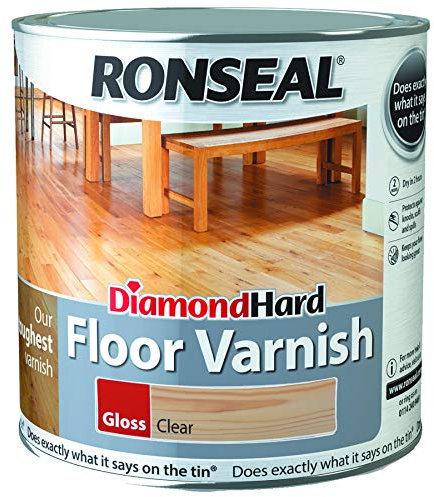 Ronseal Diamond Hard Floor Varnish Clear Gloss 2.5L