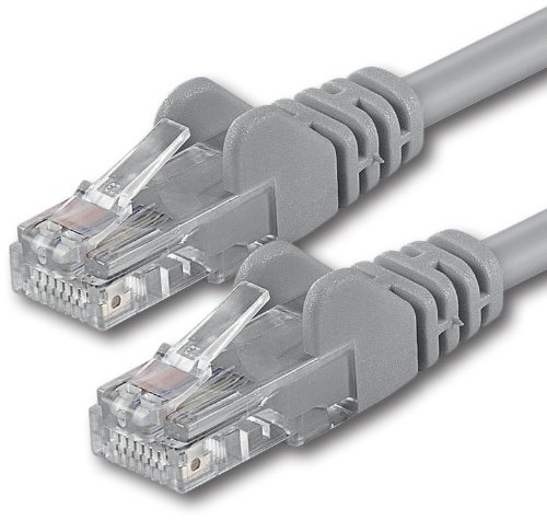 1aTTack.de 20m - gray - 1 piece - CAT.6 CAT6 Ethernet LAN network cable 1000 Mbit/s patch cable