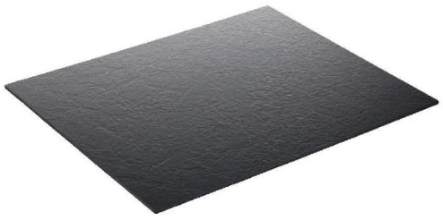 Kunstschiefer-Platte | Servierplatte | Brotzeitplatte rechteckig | 53 x 65 cm (GN 2/1)