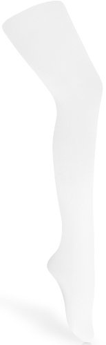 Merry Style Feinstrumpfhose Mädchen Kinder Strumpfhose Balletkleidung Mädchen Microfaser 60 DEN WLSS001 (Weiß, 152-158)