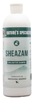 Nature's Specialties Sheazam Shea Butter Hundeshampoo - Sensitiv-Shampoo für Juckende Haut - Beruhigt Sanft - Repariert & Fördert das Haarwachstum - Spendet Feuchtigkeit & Entwirrt, 473ml