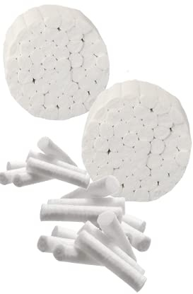 100 Wattepads salivaires für Stellt-Strass von Akzenta, Zahnaufhellung und Zahnbehandlung