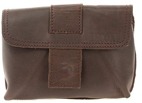 LECONI Gürteltasche Bauchtasche Leder Hüfttasche Handytasche Ledertasche für Damen & Herren Rindsleder 16x10x6cm LE9005