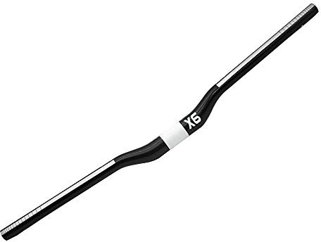 BIKECO Cykelstyre 3K helkolfiber lätta styre mountainbike styre MTB cykel kolfiber stigare styre 31,8 x 700 mm (silver stigare)