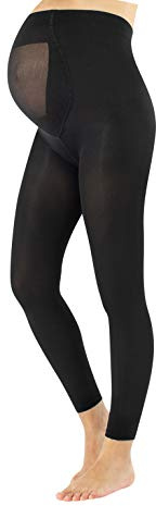 CALZITALY Leggings Premaman Coprenti | Pantacollant Gravidanza | 100 DEN | Taglia 2-S, 3-M, 4-L, 5-XL| Calzetteria Italiana | (5 = 48/50)