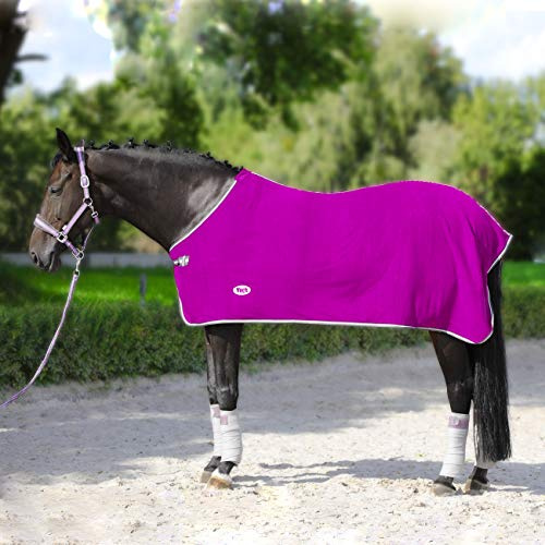York Polarfleecedecke Abschwitzdecke Fleecedecke Pferdedecke Britta (105 cm, rosa)
