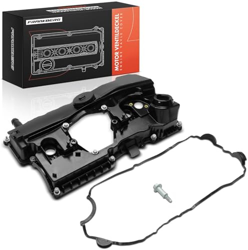 Frankberg Engine Valve Cover Cylinder Head Cover with Gasket with Oil Cap for 118 120 318 320 520 E90 E91 E93 E60 2.0L 2004-2015 11127555212