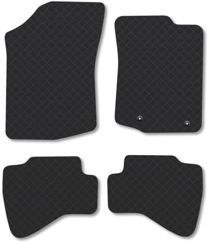 Citroen C1 (2014-2022) 3mm Rubber Car Mats | Tailored Fit Durable Floor Mats Full Coverage Protection Waterproof Accessories Easy Clean Anti Slip Made in the UK