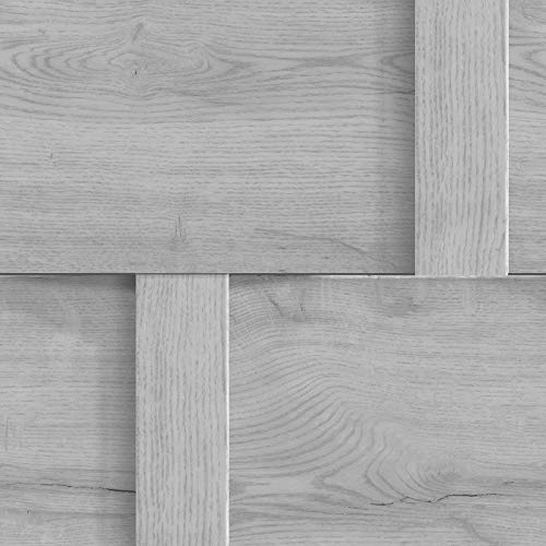 YöL Grey Wood Panel Effect Wallpaper Paste The Paper