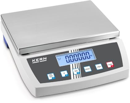 KERN Tischwaage FKB 8K0.1-2023e, Wägebereich 8 kg, Ablesbarkeit 0,1 g