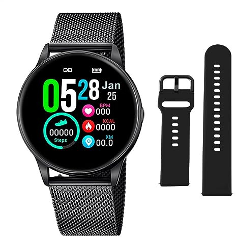 Lotus Uhr Smart Damen | Musiksteuerung, Schritt- und Kalorienzähler, Telefon, Sport, Herzfrequenz, Schlafüberwachung 50002/A
