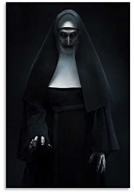 Póster de la monja misteriosa de la película de terror de la conjuración decoración del hogar decoración de la pared de regalo lienzo arte de la pared pintura del dormitorio 08 x 12 pulgadas (20 x 30