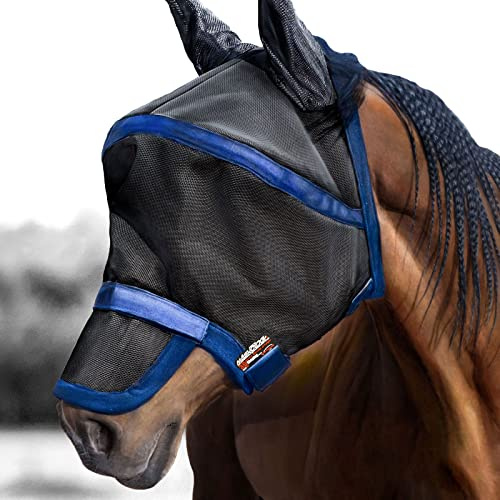 Harrison Howard Maskology Navy Horse Supreme Flue Mask (M)