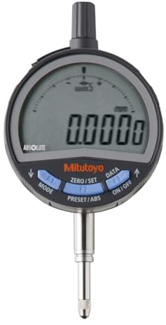 Mitutoyo Metrisch Messuhr Digital / 0.002mm H MPE (hysteresis) 12.7 mm, Auflösung 0.0005mm/0.001mm/0.01mm | 0,01 mm, flache Rückplatte, Nullpunkt gespeichert, Datenausgang