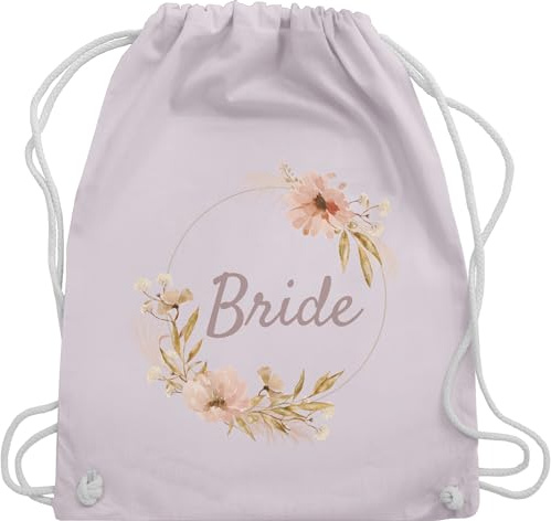 Shirtracer Turnbeutel Rucksack - JGA Junggesellenabschied Frauen - Bride Braut Boho - Unisize - Pastell Rosa - brautbeutel brauttaschen bachelorette party stoffrucksack junggesellinnenabschied outfit