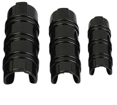 Gewächshaus-Folien-Clips, langlebiges Kunststoffmaterial ABS + PC-Material – rostbeständige, hochtemperaturbeständige Clips zur Befestigung von Gewächshausfolie an Rahmenrohren (Schwarz, 25 mm), 20