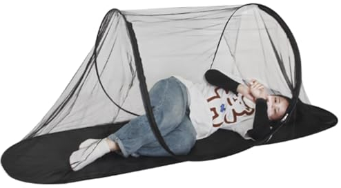 Neues schnell faltbares Moskitonetz, tragbares Campingzelt, Home Moskitonetz Bett, ultraleichtes Pop-Up-Moskitonetz, Outdoor-Camping-Moskitonetz (schwarz)