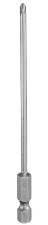 sourcing map #1 Phillips Screwdriver Bit PH1 1/4 Hex Shank 4.33 (110mm) Long Magnetic S2 Steel Industrial Grade Screw Driver Bit Cross Head Electric Drill Bits 0.118 (3mm) Rod