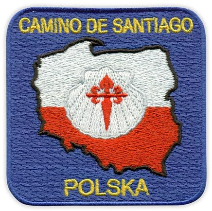 Jakobsweg – Polska – Aufnäher – bestickter Aufnäher / Abzeichen / Emblem